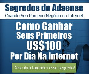 Banner com o link para o curso Segredos do Adsense