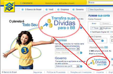 Banco do Brasil duplica suas dívidas!