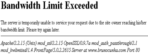 Bandwidth Limit Exceeded - BrunoCunha.com