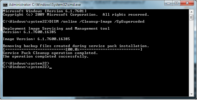 dism /online /cleanup-image /spsuperseded