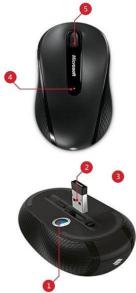 Wireless Mobile Mouse 4000 - Detalhes