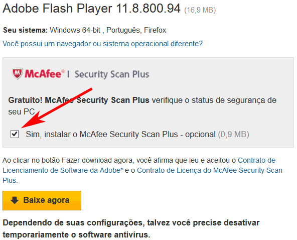 Instalar o Adobe Flash Player