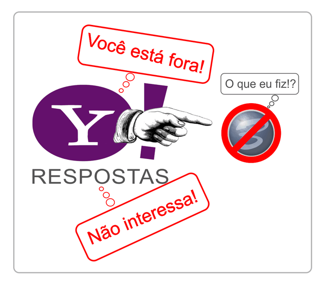 Yahoo! Respostas baniu Bruno Cunha