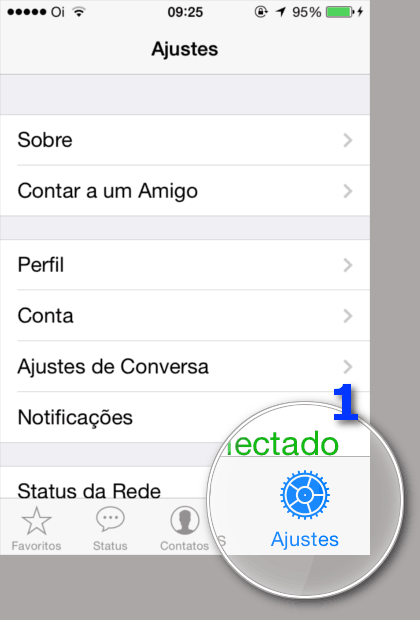 Bloquear Contatos WhatsApp - Ajustes