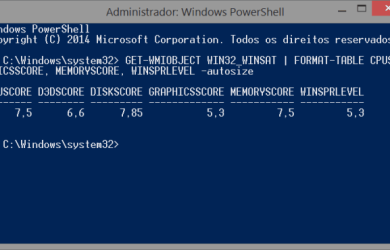 Experience Index results PowerShell
